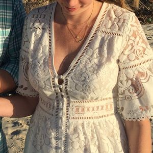 Spell designs white lace gown Byron bay